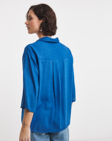 Linen Mix Half Sleeve Shirt