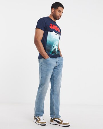 JAWS Graphic T-Shirt - Navy