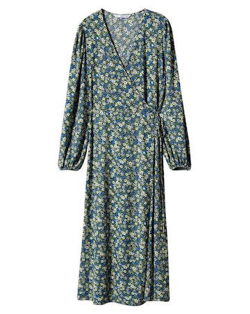 Mango Martis Printed Cut-Out Detail Dress