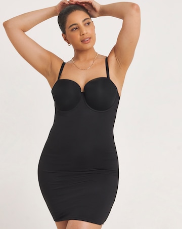 Figleaves Smoothing Padded Multiway Shaping Slip (B-F) Black