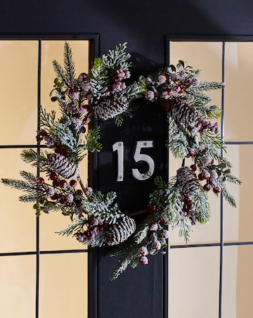 Frosted Red Berry Wreath