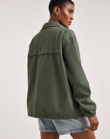 Khaki Relaxed Utility Jacket