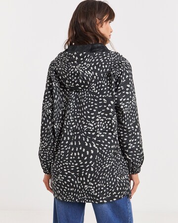 Printed Short Lightweight Raincoat