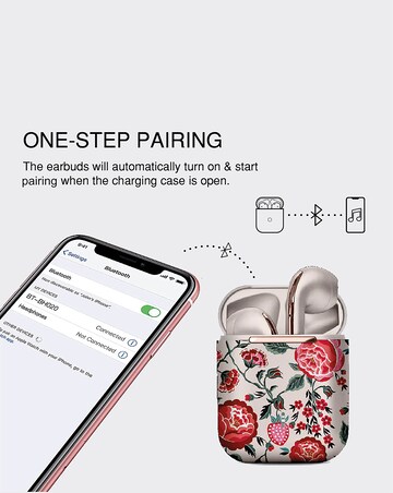 VQ Wren Wireless Earbuds - Cath Kidston Strawberry Garden