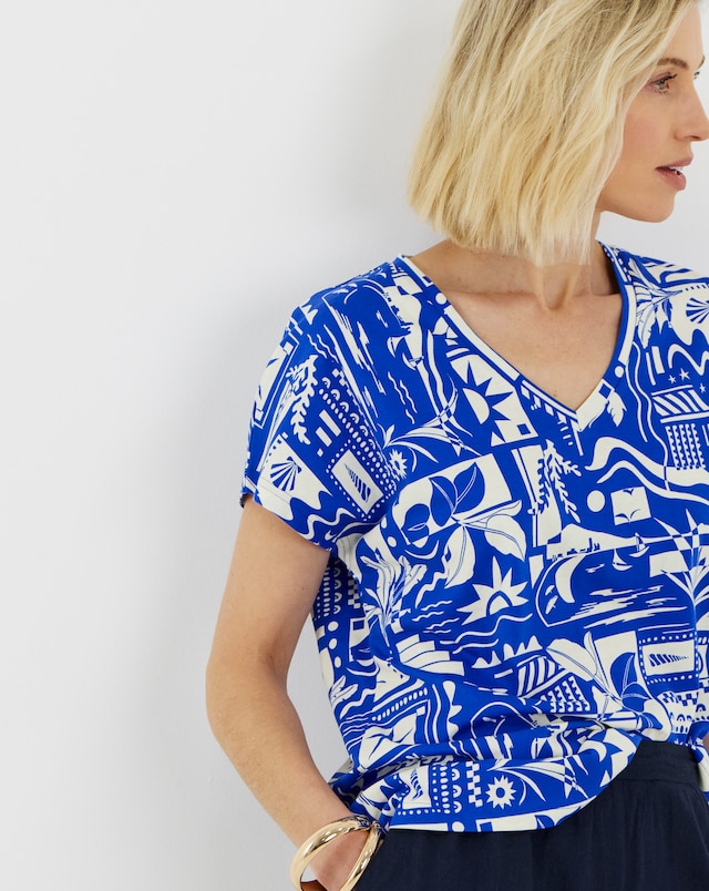The V Neck Cotton T-Shirt