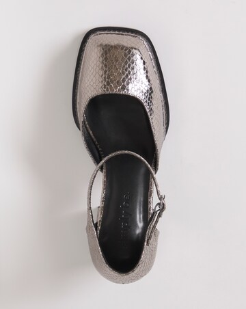 Coralie Metallic Platform Heeled Shoes - Extra Wide Fit (EEE)