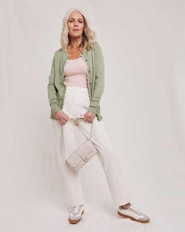 Julipa Scalloped Button Down Cardigan