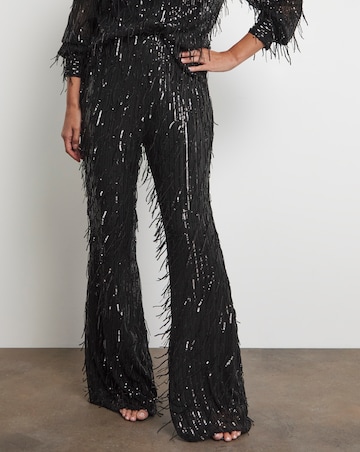 Joanna Hope Sequin Tassle Trousers