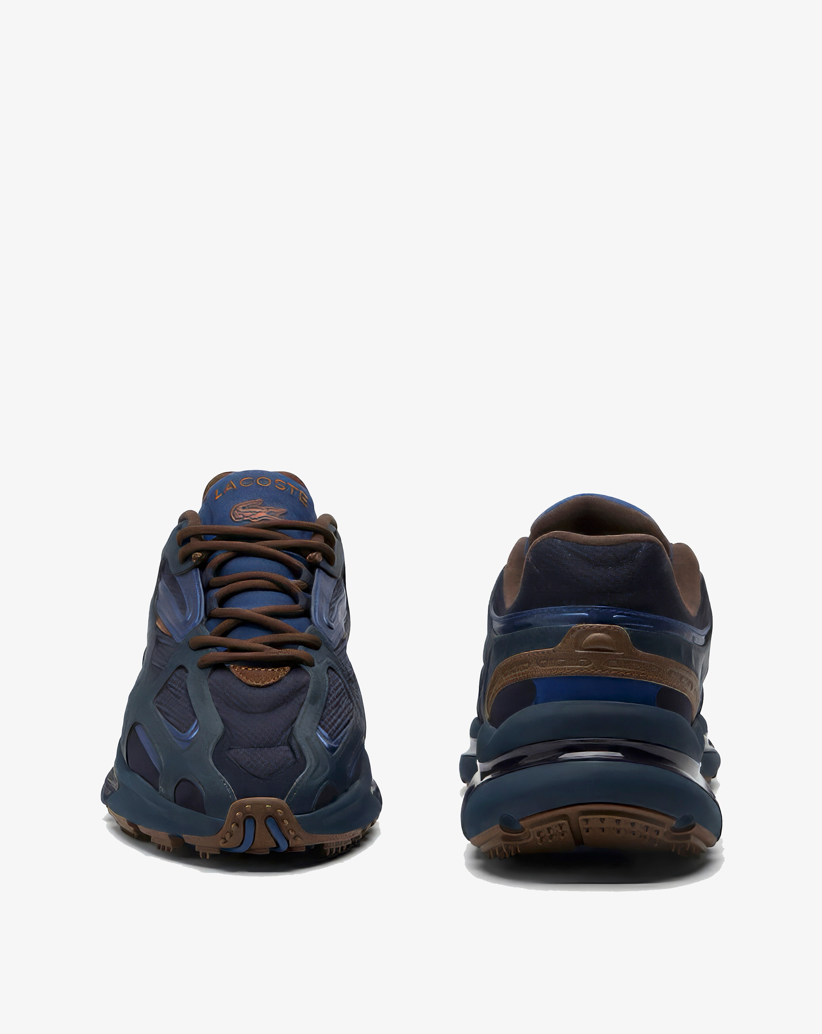 Lacoste L003 2k24 Trainers - Navy/Dark Brown | JD Williams
