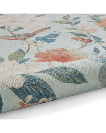 Catherine Lansfield Pippa Floral Birds Washable Rug
