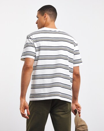 Relaxed Fit Textured Stripe T-Shirt