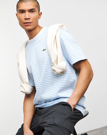 Lacoste Short Sleeve Blue Stripe T-Shirt
