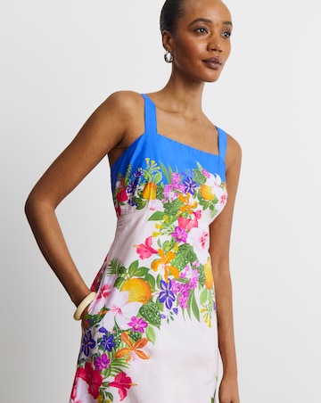 Joanna Hope Printed Cotton Prom Dress