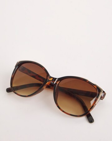 Sarah Brown Wide Frame Sunglasses