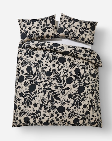 Silhouette Floral Duvet Cover Set