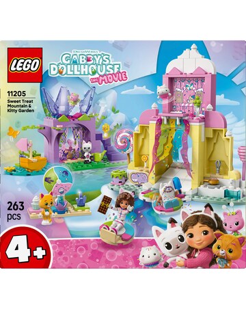 LEGO Gabby's Dollhouse Sweet Treat Mountain & Kitty Garden Pretend-Play 11205
