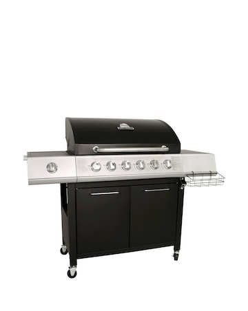 Charles Bentley 6 Burner Gas BBQ with Side Burner Bundle