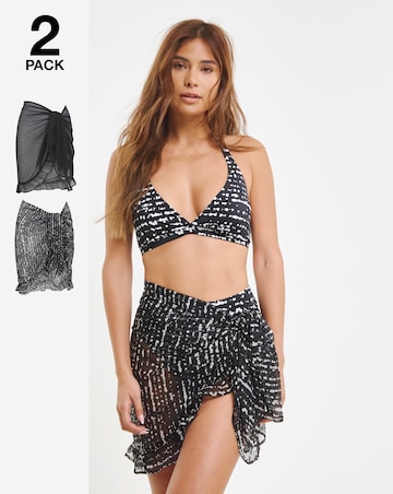 2 Pack Value Beach Sarongs