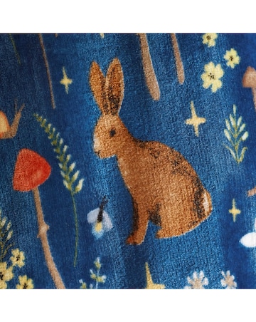 Catherine Lansfield Enchanted Twilight Fleece Throw - Navy