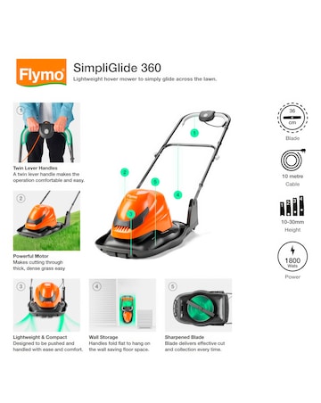 Flymo SimpliGlide 360 Hover Lawnmower