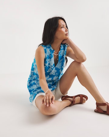 Julipa Sleeveless Ruffle Blouse