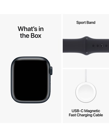 Apple Watch Series 9 GPS 41mm Midnight Aluminium Case with Sport Band - S/M