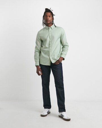 Long Sleeve Sage Oxford Shirt Regular