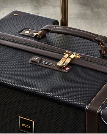 Rock Vintage Cabin Suitcase - Black