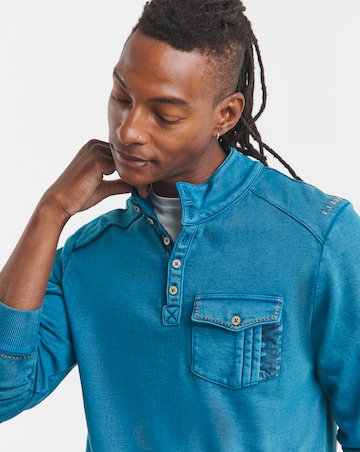 Joe Browns Button Neck Long Length Sweatshirt