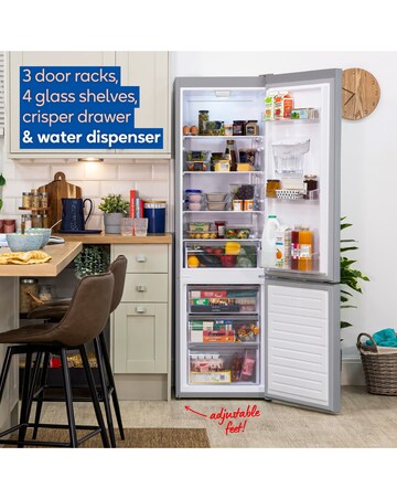 Russell Hobbs RH180FFFF551E1SWD Frost Free Fridge Freezer with Water Dispenser