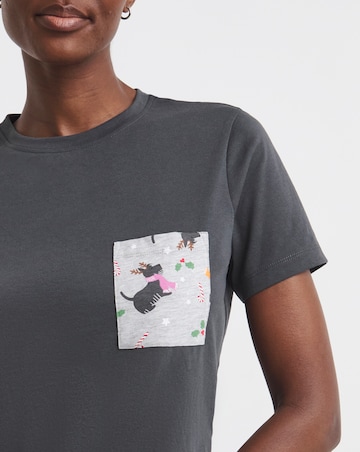 Pretty Secrets Christmas Scottie Dog Value Pyjama Set