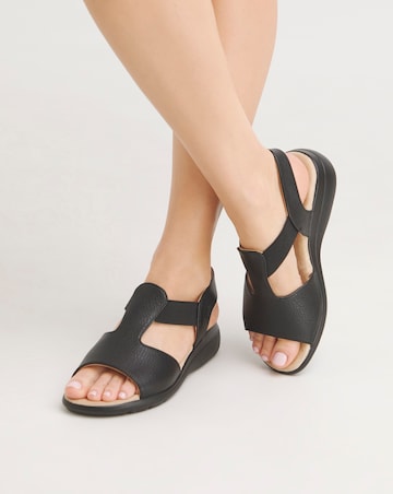 Cushion Walk Elasticated Sandals EEE Fit