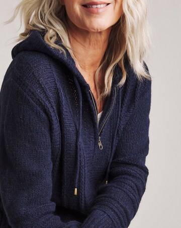 Julipa Hooded Zip Up Cardigan