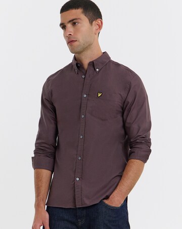 Lyle & Scott Long Sleeve Classic Oxford Shirt - Espresso