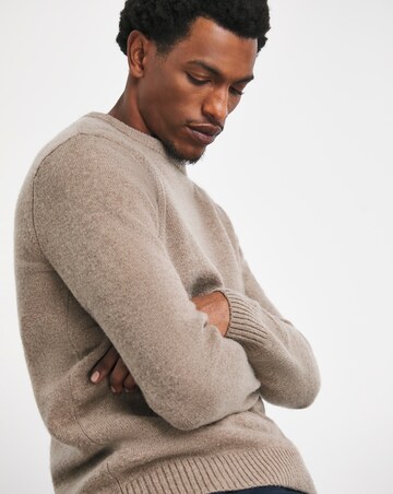 Neutral Lambswool Crew Neck