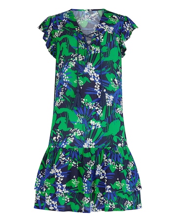 Pour Moi Gracie Crinkle Frill Swing Beach Dress