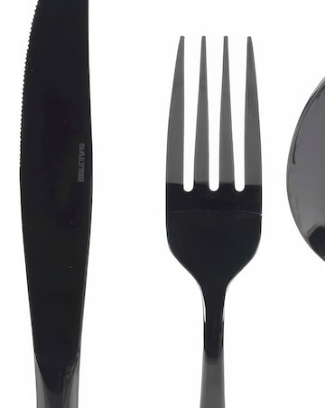 Salter Regal Black 16 Piece Cutlery Set