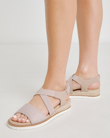 Mercury Two Part Wedge Sandals Extra Wide EEE Fit