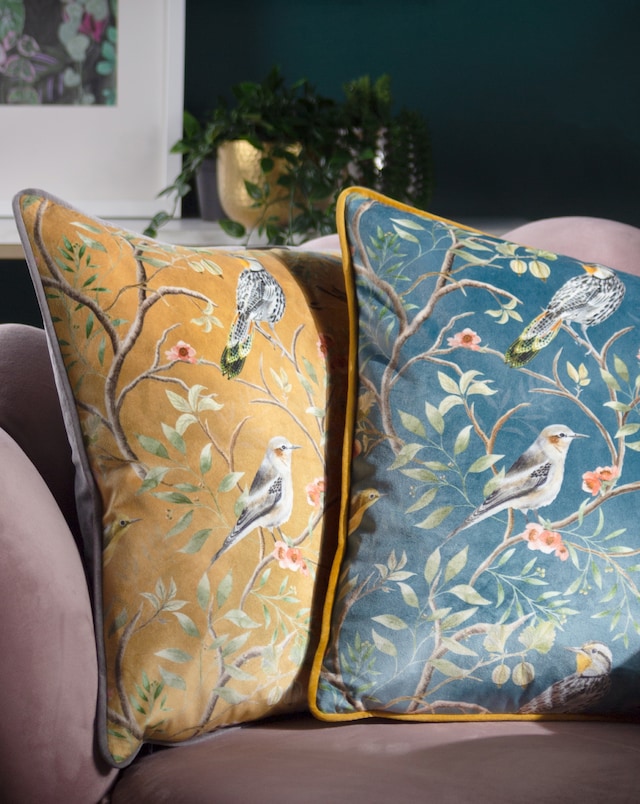 Wylder Chinoiserie Birds Cushion Cover