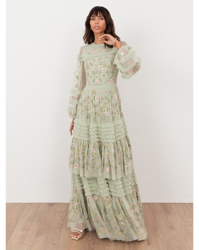 Maya Deluxe Embroidered Dress