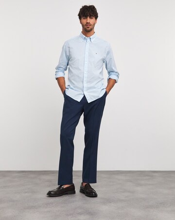 Tommy Hilfiger Blue Stripe Soft Flex Long Sleeve Shirt