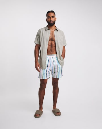Pastel Stripe Swim Short