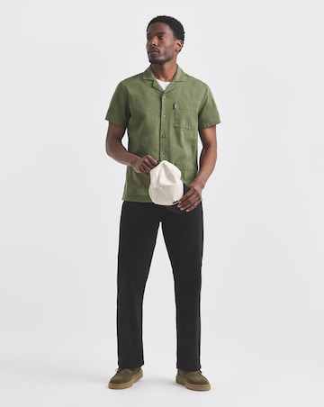 Union Black Loose Fit Stretch Gabardine Jeans