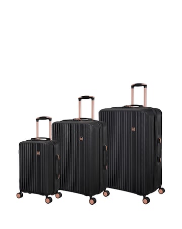 IT Luggage Luxuriate 3pc Suitcase Set - Black