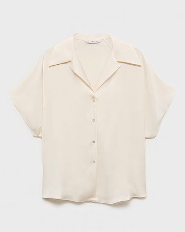 Mango Short Sleeveed Satin Shirt