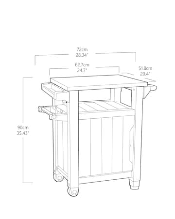 Keter Unity BBQ Table