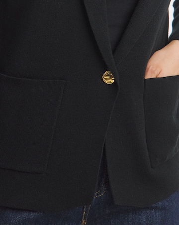 Black Knitted Blazer