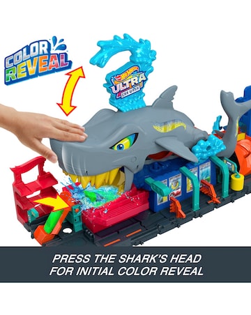 Hot Wheels City Ultra Shark Car Wash