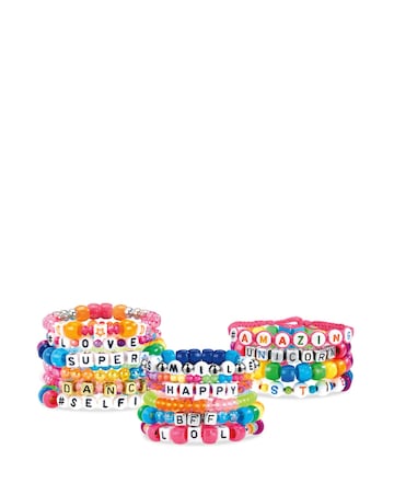 Shimmer 'N' Sparkle ABC Fashion Bead Bracelets