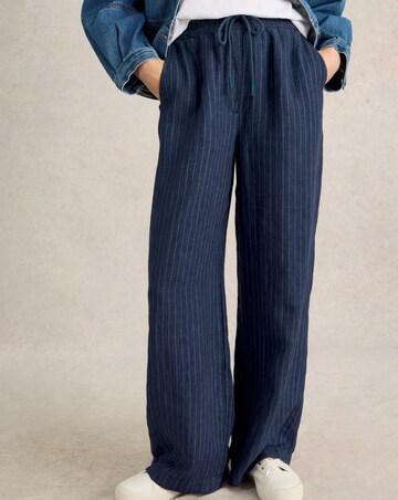 White Stuff Belle Linen Wide Leg Trouser